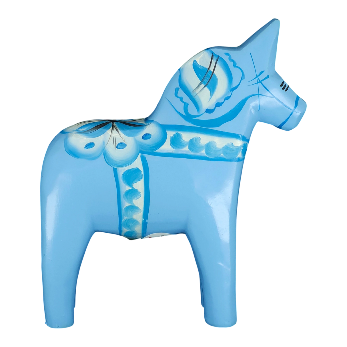 Dala Horse: Baby Blue Swedish Dala Horse | Grannas A. Olsson | Handcrafted in Sweden (10 cm / 4 inches)