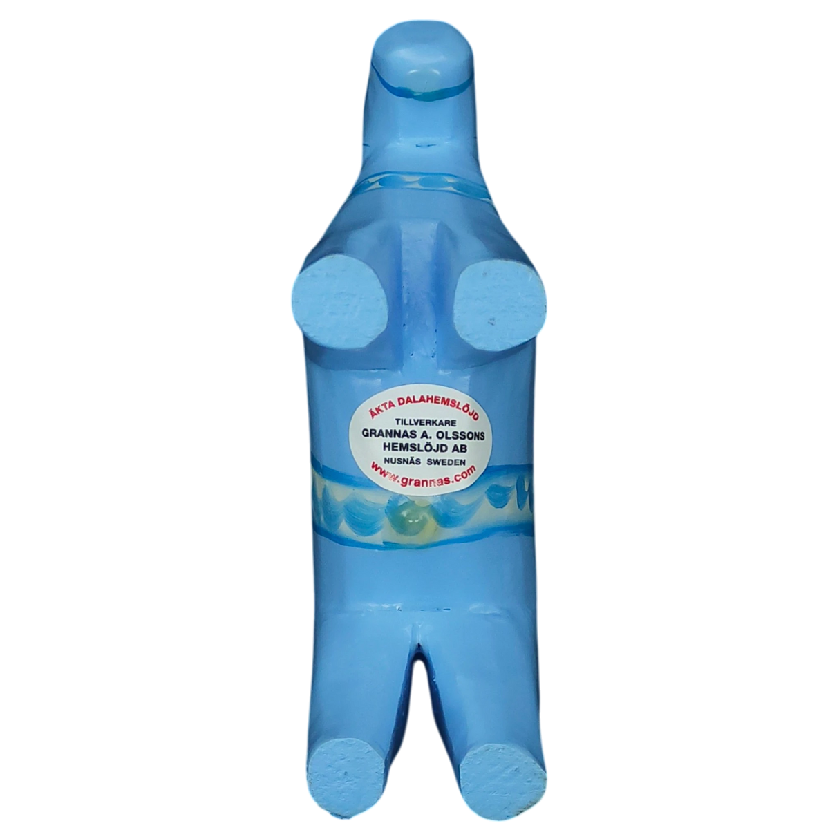 Dala Horse: Baby Blue Swedish Dala Horse | Grannas A. Olsson | Handcrafted in Sweden (10 cm / 4 inches)