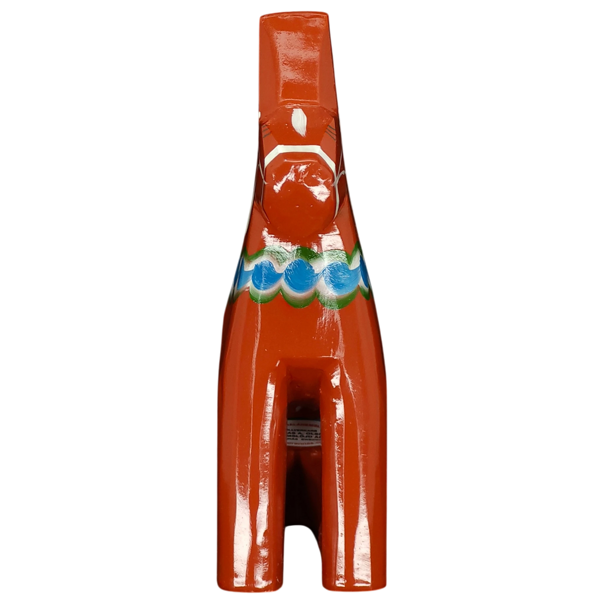 Dala Horse: Sitting Red Swedish Dala Horse | Handcrafted by Grannas A Olsson in Sweden