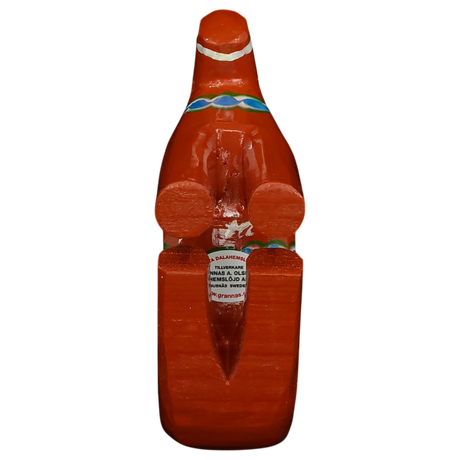 Dala Horse: Sitting Red Swedish Dala Horse | Handcrafted by Grannas A Olsson in Sweden