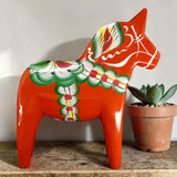 Dala Horse: Red Swedish Dala Horse | Handcrafted by Grannas A. Olsson in Sweden
