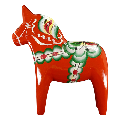 Dala Horse: Grannas A. Olsson Red Swedish Dala Horse | Handcrafted in Nusnäs