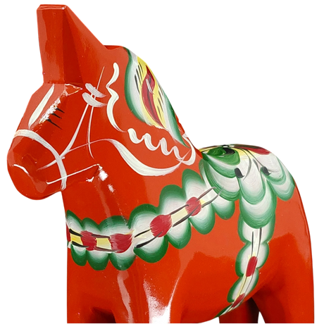 Dala Horse: Grannas A. Olsson Red Swedish Dala Horse | Handcrafted in Nusnäs