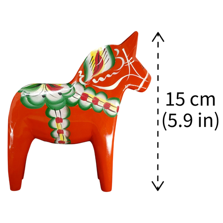 Dala Horse: Grannas A. Olsson Red Swedish Dala Horse | Handcrafted in Nusnäs