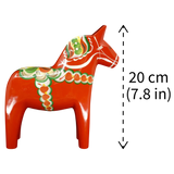 Dala Horse: Red Swedish Dala Horse | Handcrafted by Grannas A. Olsson in Sweden