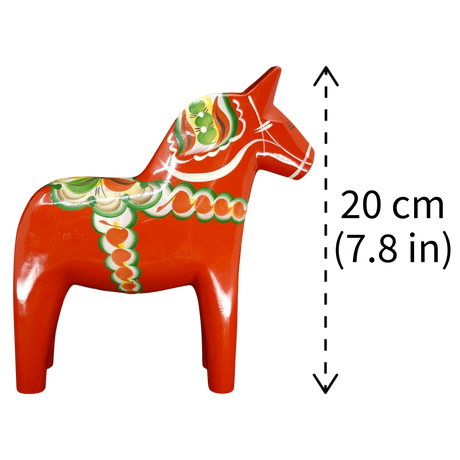 Dala Horse: Grannas A. Olsson Red Swedish Dala Horse | Handcrafted in Nusnäs