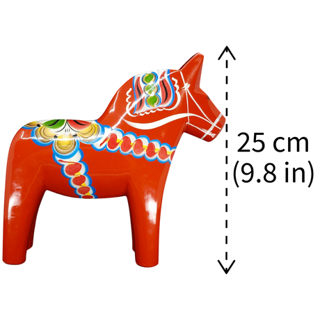 Dala Horse: Grannas A. Olsson Red Swedish Dala Horse | Handcrafted in Nusnäs