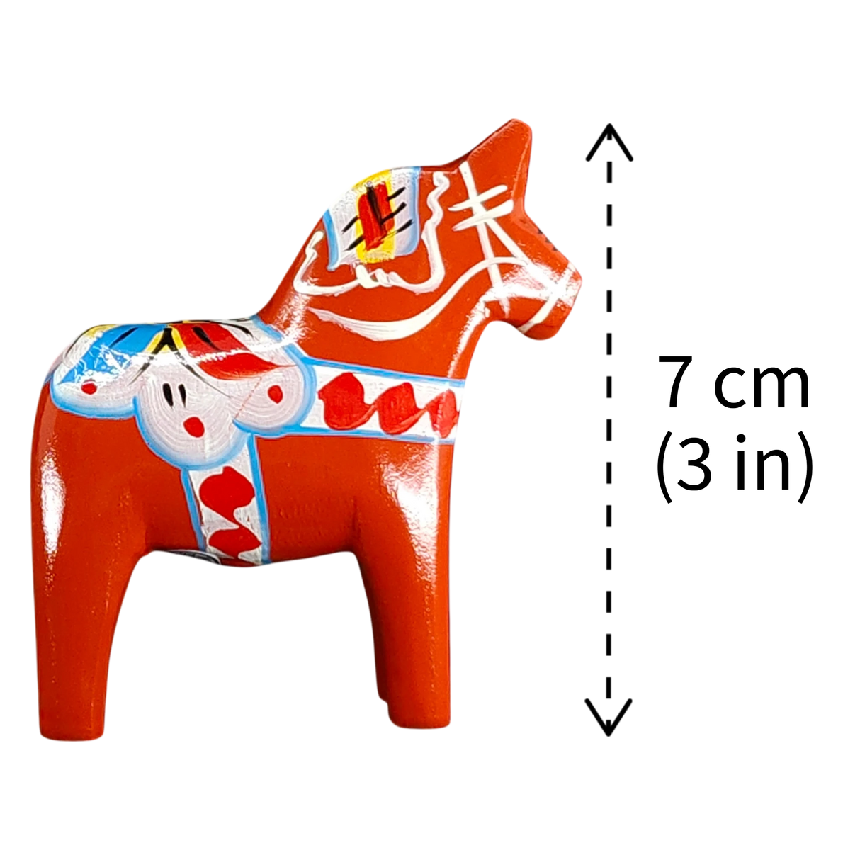 Dala Horse: Red Swedish Dala Horse | Handcrafted by Grannas A. Olsson in Sweden