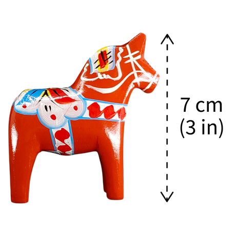 Dala Horse: Grannas A. Olsson Red Swedish Dala Horse | Handcrafted in Nusnäs