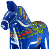 Dala Horse: Blue Swedish Dala Horse | Handcrafted by Grannas A. Olsson in Sweden