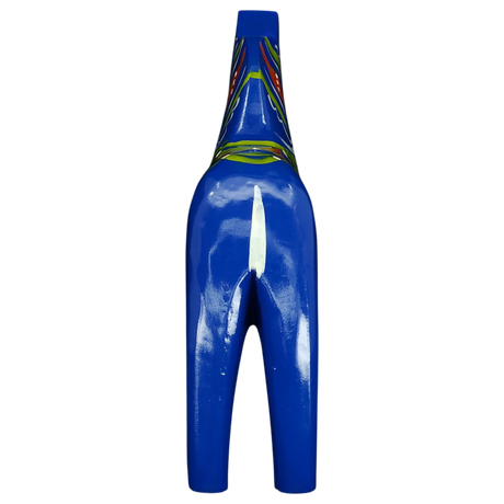 Dala Horse: Blue Swedish Dala Horse | Handcrafted by Grannas A. Olsson in Sweden