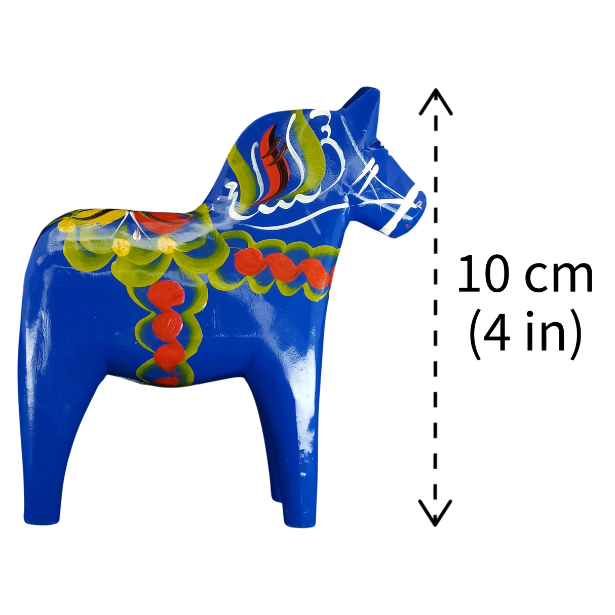Dala Horse: Blue Swedish Dala Horse | Handcrafted by Grannas A. Olsson in Sweden