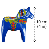 Dala Horse: Blue Swedish Dala Horse | Handcrafted by Grannas A. Olsson in Sweden