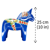 Dala Horse: Blue Swedish Dala Horse | Handcrafted by Grannas A. Olsson in Sweden