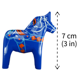 Dala Horse: Blue Swedish Dala Horse | Handcrafted by Grannas A. Olsson in Sweden