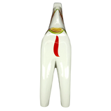 Dala Horse: White Swedish Dala Horse with Multi-Color Kurbits | Handcrafted by Grannas A. Olsson in Sweden