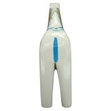 Dala Horse: White Swedish Dala Horse with Blue and Yellow "Swedish Flag Colors | Grannas A. Olsson Made in Sweden