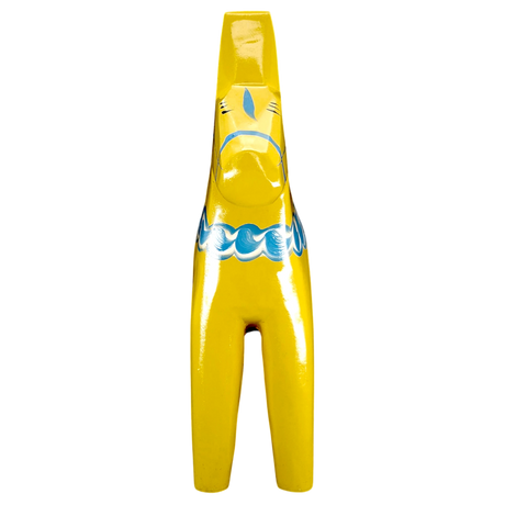 Dala Horse: Grannas A. Olsson Yellow & Blue Swedish Flag Dala Horse | Handcrafted in Nusnäs Sweden