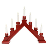 Candelabra: Star Trading - Karin Electric 7-Light Red, Brown, or Gray