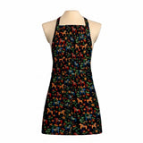 Apron: Leksand Mini Swedish Dala Horse Apron (Adjustable Cotton with Pocket)