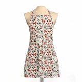 Apron: Leksand Mini Swedish Dala Horse Apron (Adjustable Cotton with Pocket)