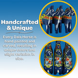 Dala Horse: Blue Swedish Dala Horse Dark Blue | Handcrafted by Nils Olsson in Sweden
