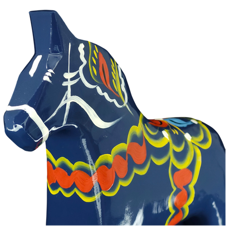 Dala Horse: Dark Blue Swedish Dala Horse | Handcrafted by Nils Olsson in Sweden