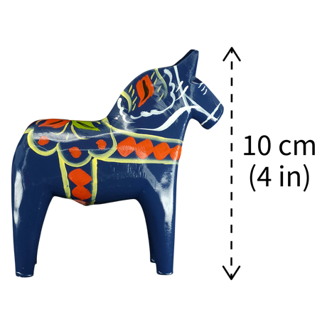 Dala Horse: Dark Blue Swedish Dala Horse | Handcrafted by Nils Olsson in Sweden