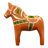 Dala Horse: Old Red Swedish Dala Horse "Gammelröd"  | Nils Olsson | Handcrafted in Sweden (16 cm / 6 in)