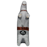 Dala Horse: Gray Swedish Dala Horse "Love Horse / Karlekshasten"  | Nils Olsson | Handcrafted in Sweden (13 cm / 5 in)