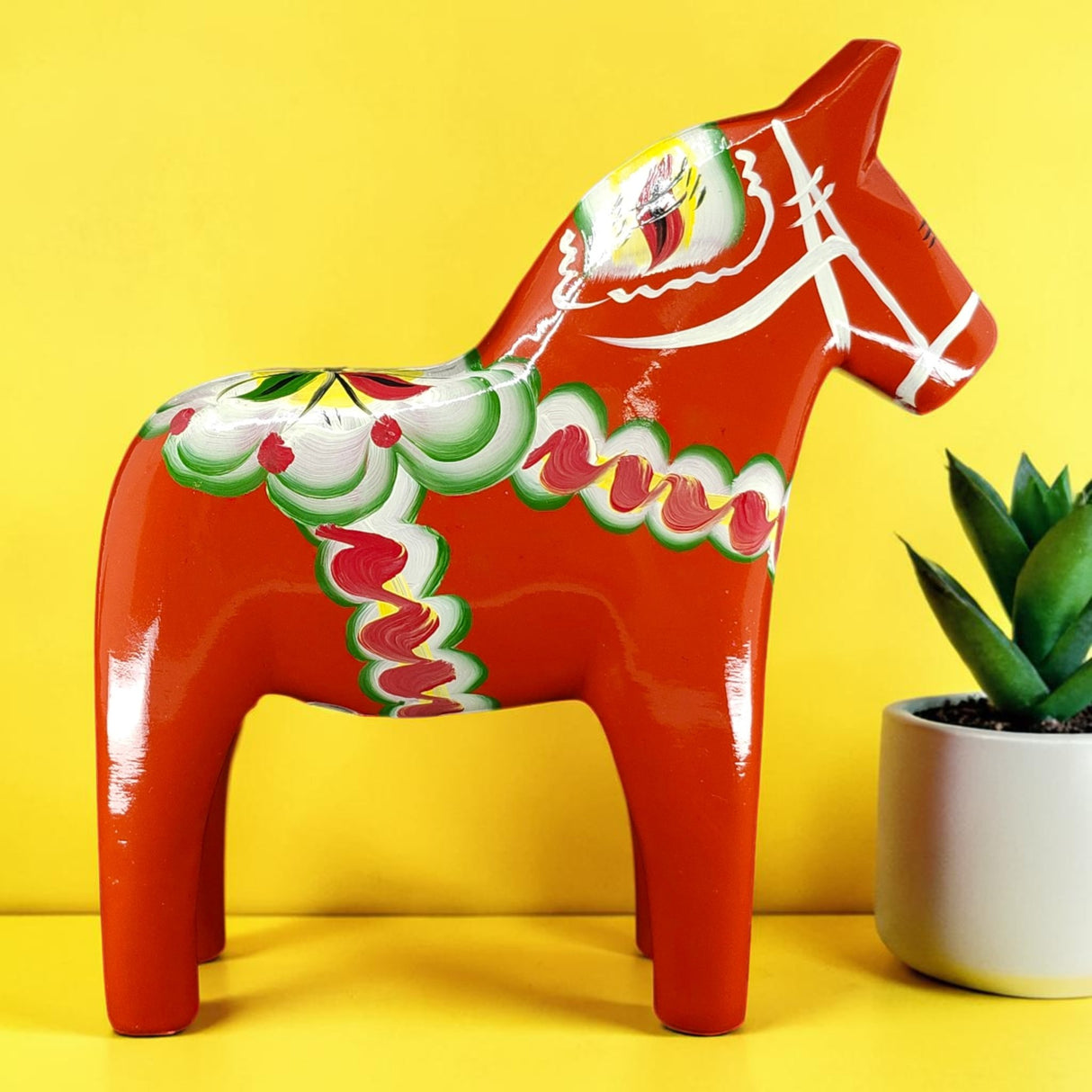 Dala Horse: Nils Olsson Red Swedish Dala Horse | Handcrafted in Nusnäs