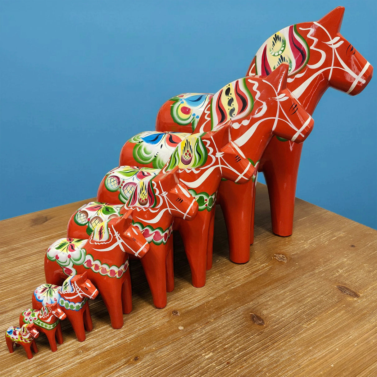 Dala Horse: Nils Olsson Red Swedish Dala Horse | Handcrafted in Nusnäs