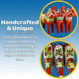 Dala Horse: Nils Olsson Red Swedish Dala Horse | Handcrafted in Nusnäs