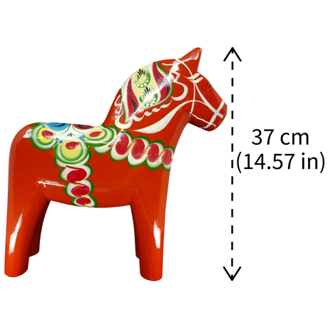 Dala Horse: Nils Olsson Red Swedish Dala Horse | Handcrafted in Nusnäs
