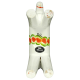 Dala Horse: White Swedish Dala Horse with Multi-Color Kurbits | Handcrafted by Nils Olsson in Sweden