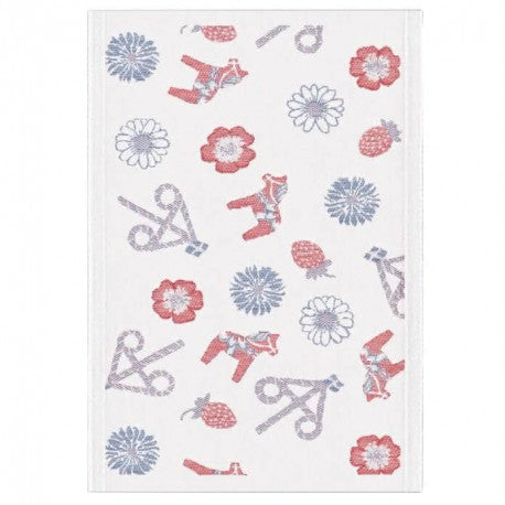 Table Runner: "Dalasommar" Dala Horse Summer 100% Organic Cotton Table Runner by Ekelund