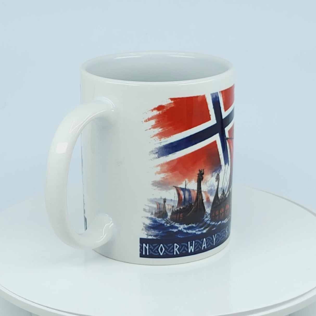 Norway Soccer Coffee Cup Mug – Viking Longship Fan Mug