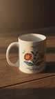 Mug: "Var så god" Welcome with Swedish Flowers Coffee Mug (11oz)