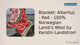 Video of the Albertus Red wool blanket by Kerstin Landström.