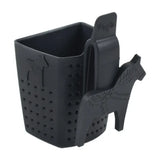Tea Strainer: "Tesil" Tea Strainer Black with Swedish Dala Horse Cup Rest Silicone Made in Sweden