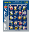 Puzzle box featuring cartoon Vikings holding spatulas and whisks, with the title “Culinary Warriors” and 500 pieces indicated on the front.