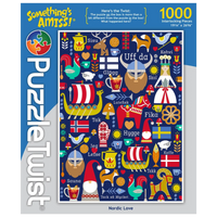 Puzzle: Nordic Love 1000 Piece "Something's Amiss!" PuzzleTwist Jigsaw Puzzle by Cindy Lindgren