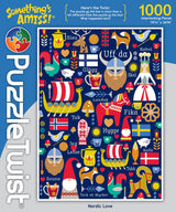Puzzle: Nordic Love 1000 Piece "Something's Amiss!" PuzzleTwist Jigsaw Puzzle by Cindy Lindgren