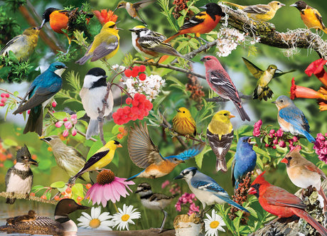 Puzzle: Winged Wonders 1000 Piece "4More!" PuzzleTwist Jigsaw Puzzle by Mike Lentz