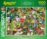 Puzzle: Winged Wonders 1000 Piece "4More!" PuzzleTwist Jigsaw Puzzle by Mike Lentz
