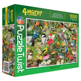 Puzzle: Winged Wonders 1000 Piece "4More!" PuzzleTwist Jigsaw Puzzle by Mike Lentz