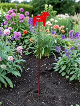 Garden Stake: Red Metal Dala Horse Garden Stake Lawn Ornament (30" Height)