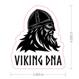 Show your Norse pride with the Sticker: Viking DNA Sticker with Period Accurate Helmet (3.45″ x 4″) by Swedish Gift Store. Featuring a detailed bearded Viking in a historically accurate helmet, facing right above the bold “VIKING DNA” text, this Nordic sticker is perfect for anyone celebrating their heritage. Image dimensions are 3.45 inches wide by 4 inches tall.