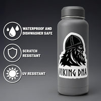 Sticker: Viking DNA Sticker with Period Accurate Helmet (3.45" x 4")