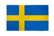 The Flag: Sweden Flag – Polyester National Flag (2x3) displays a yellow Nordic cross on blue, made from weather-resistant polyester for lasting durability.